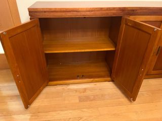 Mueble salón madera haya 