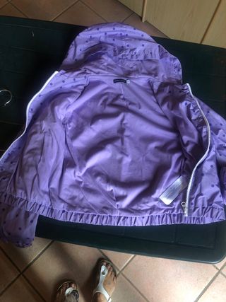 Giubbino lilla bambina 10/12 anni come nuovo
