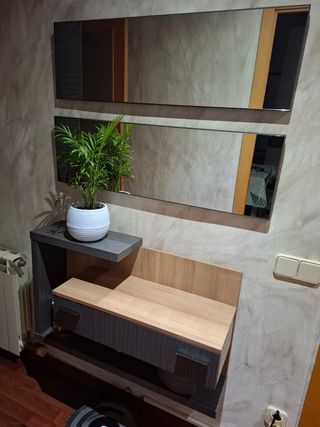 Recibidor con espejo - Mueble recibidor