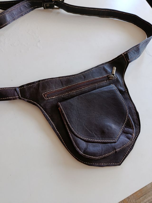 Riñonera Marrón Piel