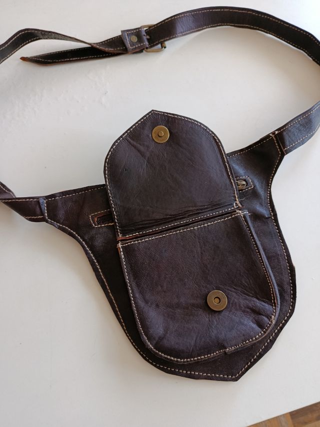 Riñonera Marrón Piel