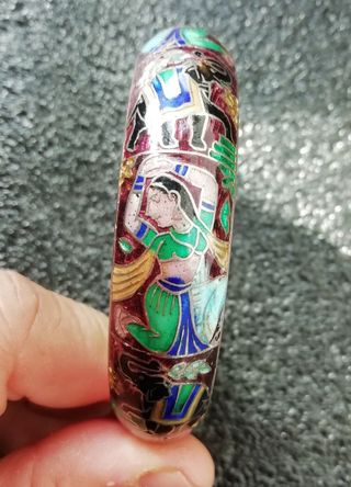 Pulsera 33 gr plata maciza esmaltada