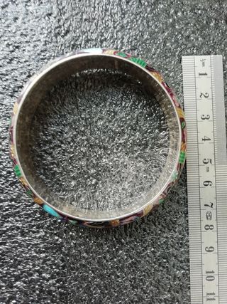 Pulsera 33 gr plata maciza esmaltada