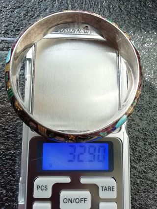 Pulsera 33 gr plata maciza esmaltada