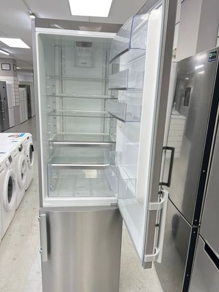 Nevera combi acero inoxidable