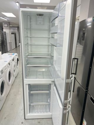 Nevera combi acero inoxidable