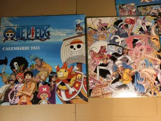 Shikishi y calendario One Piece