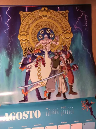 Shikishi y calendario One Piece