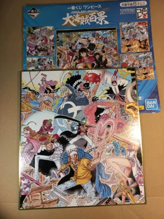 Shikishi y calendario One Piece