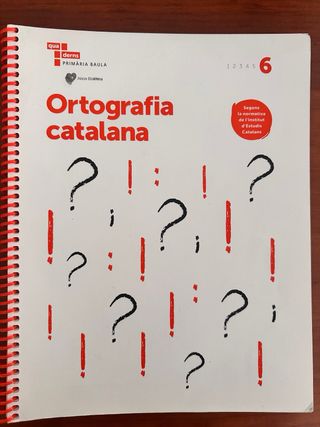 Ortografía catalana 6 Primària 