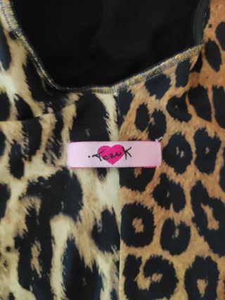 Tezuk Costume intero leopardato taglia Unica