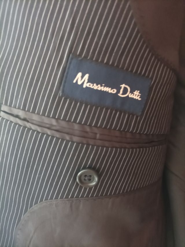 Americana azul oscuro rayas