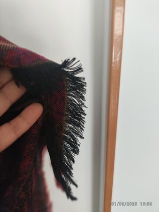 Pañuelo floral  grande y fular de regalo.