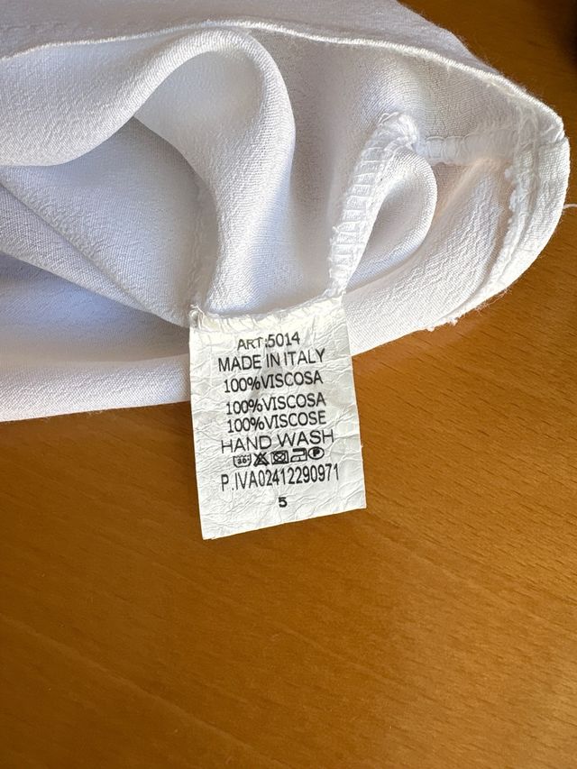 Blusa blanca mujer talla L