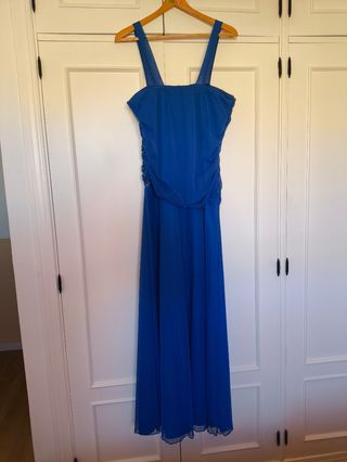 Vestido fiesta boda color azul real
Tala 48 
