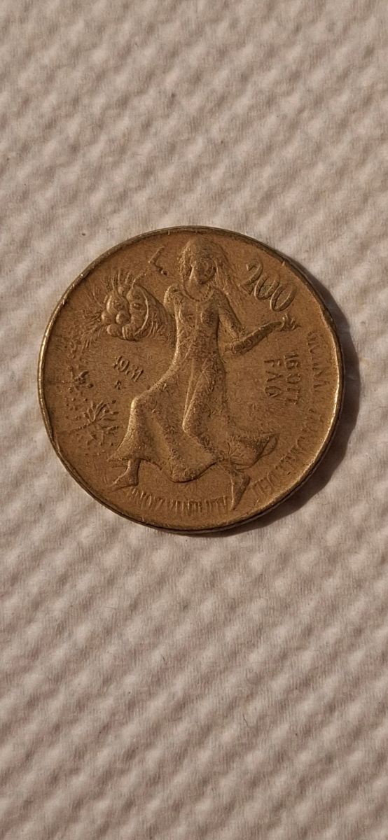 Moneda 200 Liras Italia 1981