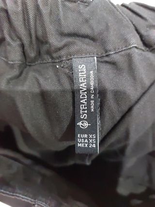 Pantaloni cargo neri Stradivarius XS