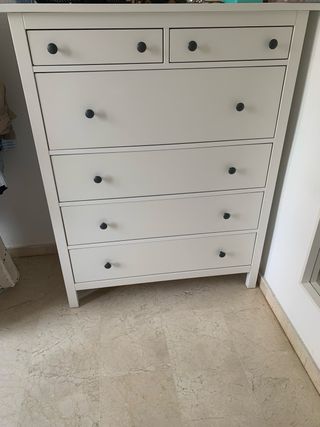 2 Comodino Ikea HEMNES bianco e comodo a 6 cassetti