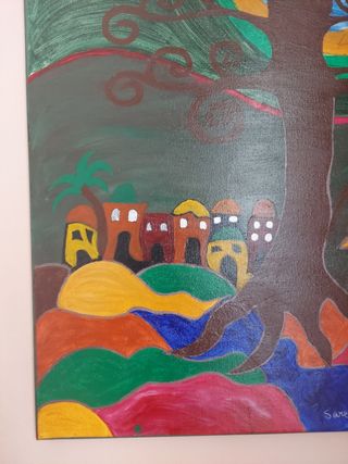 Quadro Acrilico - Albero colorato