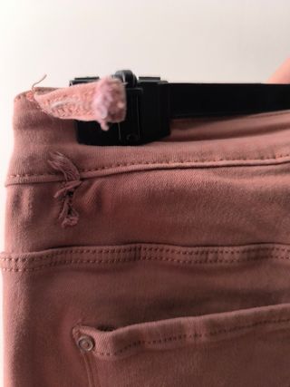 Pantalones pitillo rosa