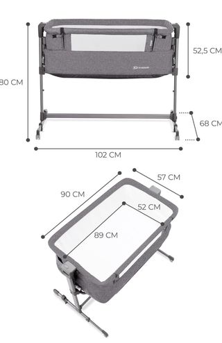 Cuna colecho Kinderkraft Neste Up + colchón portát