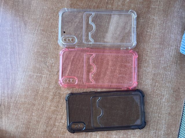 3 Fundas iPhone XS transparentes de colores