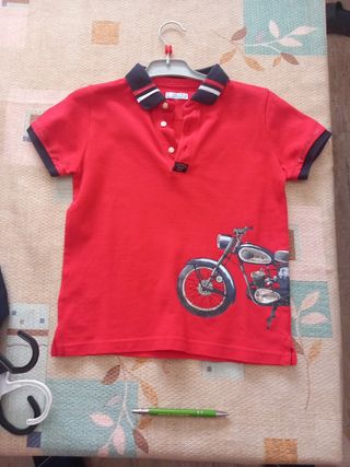 Polo niño talla 7 - Moto