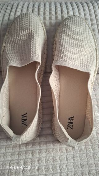 Alpargatas Zara beige hombre