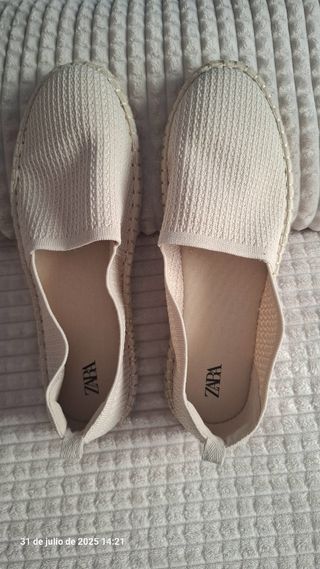 Alpargatas Zara beige hombre