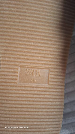 Alpargatas Zara beige hombre