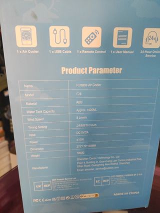 Aire acondicionado portátil - 1500ml