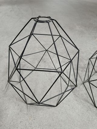 2 Pantallas lámpara IKEA - Metal negro