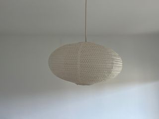 Lámpara papel beige (sin cable)