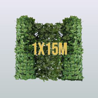 1x15M Siepe artificiale Edera finta Recinzione