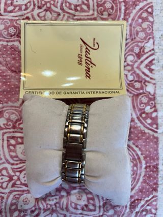 Reloj Justina mujer dorado plata
