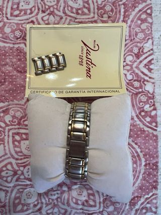 Reloj Justina mujer dorado plata