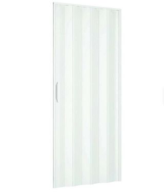 Puerta plegable blanca