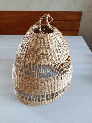 Pantallas lámpara IKEA - mimbre beige