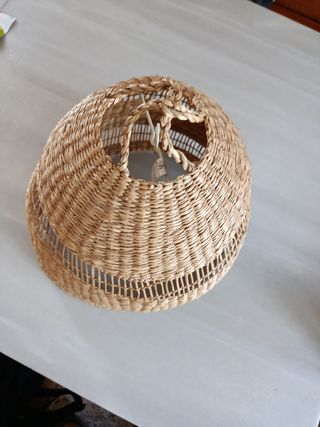 Pantallas lámpara IKEA - mimbre beige