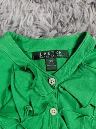 Maglia verde Lauren Ralph Lauren con volant