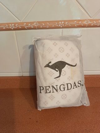 Bolso bandolera blanco y marrón
