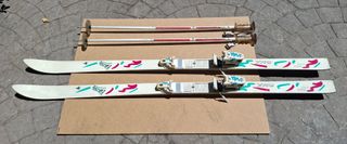 Esquís Kneissl + Bastones Rossignol