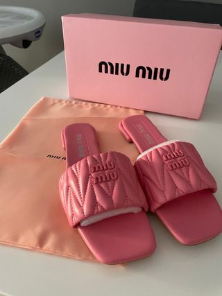 Infradito Miu Miu Rosa