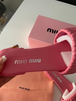 Infradito Miu Miu Rosa