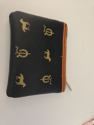 Cartera EL CABALLO azul y marrón