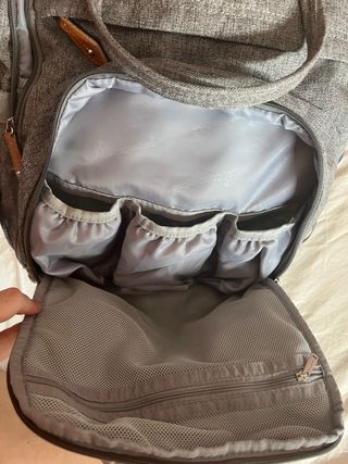 Mochila bebé BabbleRoo gris
