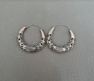 Pendientes artesanales plata