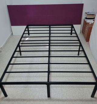 Somier de metal matrimonio 135x190 cm marca zinus