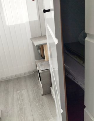 Mueble TV salón nórdico blanco