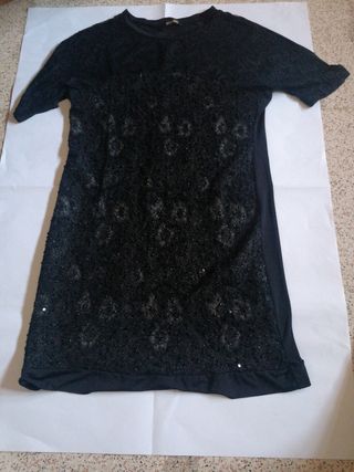Vestito nero pizzo L